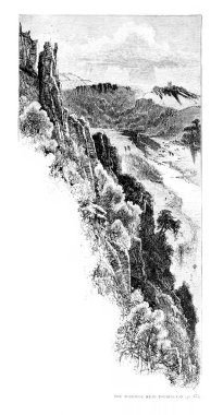 İngiltere'de Illustration. Retro ve eski görüntü