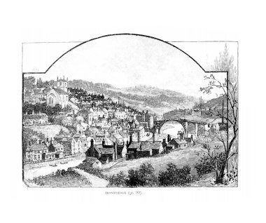 İngiltere'de Illustration. Retro ve eski görüntü