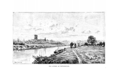 İngiltere'de Illustration. Retro ve eski görüntü