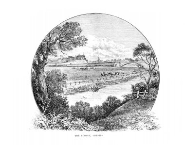 İngiltere'de Illustration. Retro ve eski görüntü