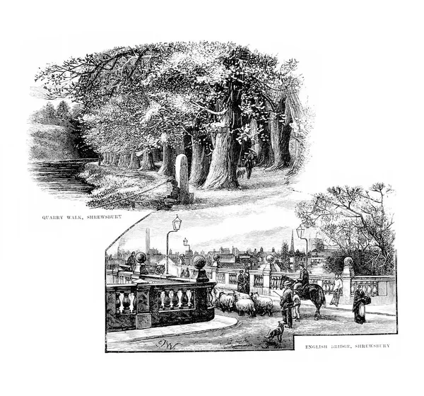 Εικονογράφηση Του Ηνωμένου Βασιλείου Ρετρό Και Παλιά Εικόνα — Φωτογραφία Αρχείου