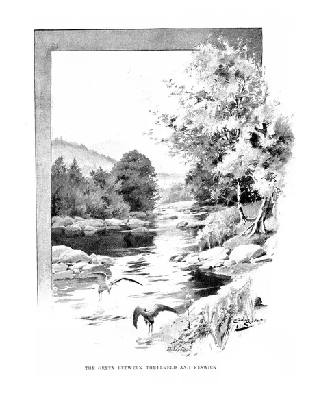 Иллюстрация Великобритании Ретро Старый Образ — стоковое фото