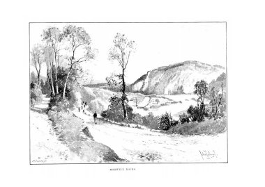 İngiltere'de Illustration. Retro ve eski görüntü