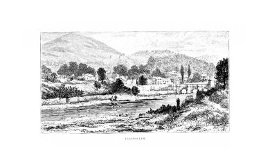 İngiltere'de Illustration. Retro ve eski görüntü