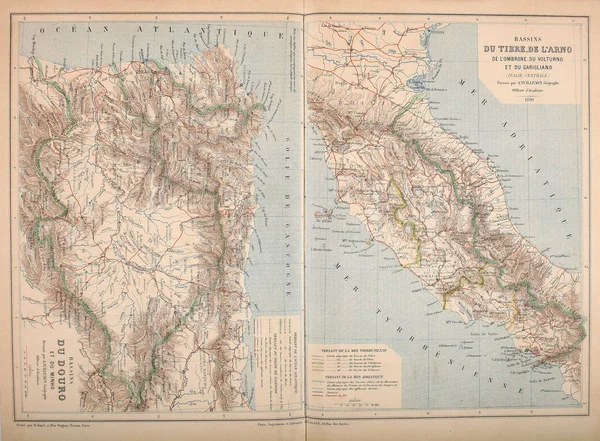 Kaart Van Europa Retro Oude Beeld — Stockfoto