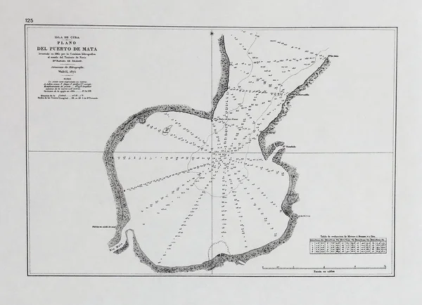 Eski Harita Küba Retro Eski Görüntü — Stok fotoğraf