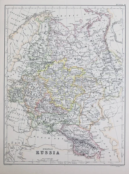 Oude Kaart Graveerafbeelding — Stockfoto