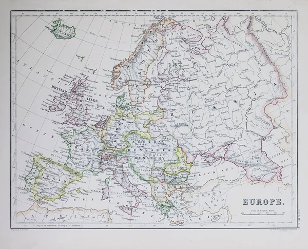 Stará Mapa Rypání Obrázku — Stock fotografie