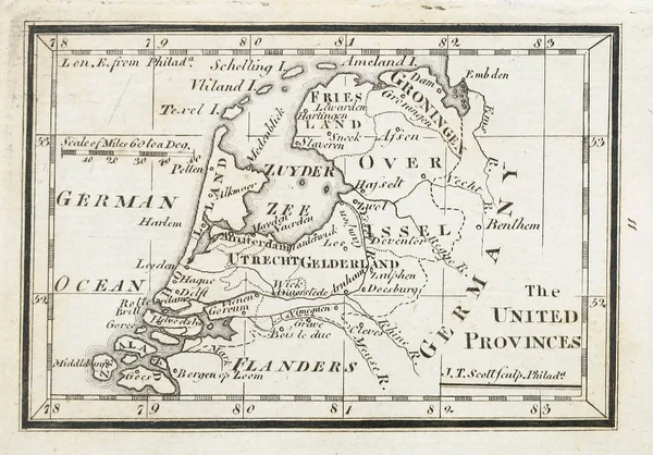 Stará Mapa Rypání Obrázku — Stock fotografie