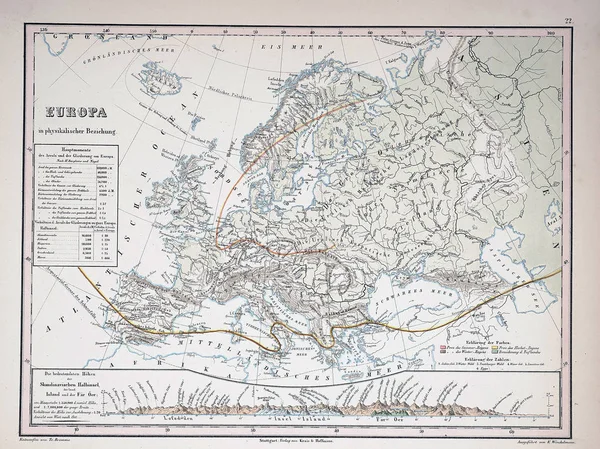 Atlas Infographics Oude Afbeelding — Stockfoto