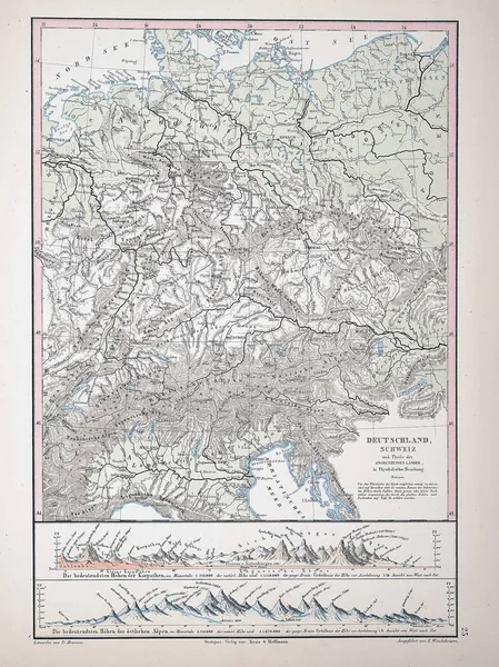 Atlas Infografika Starý Obrázek — Stock fotografie