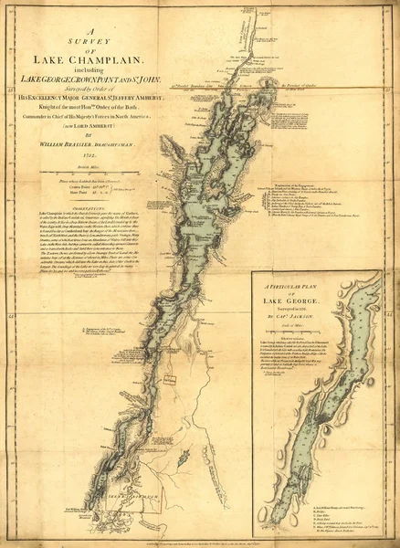 Retro Nos Mapa Grabado — Foto de Stock