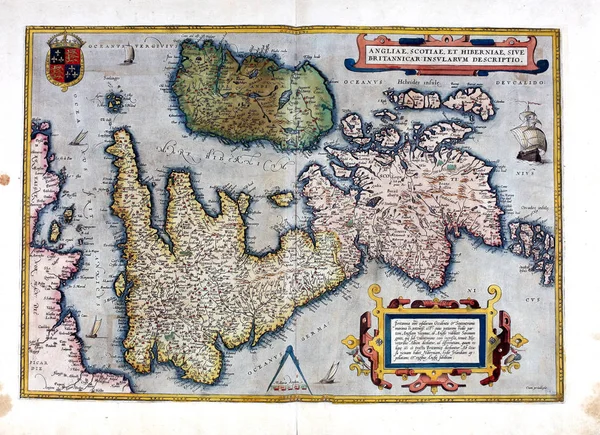 Old Map Engraving Image — Stock Photo, Image