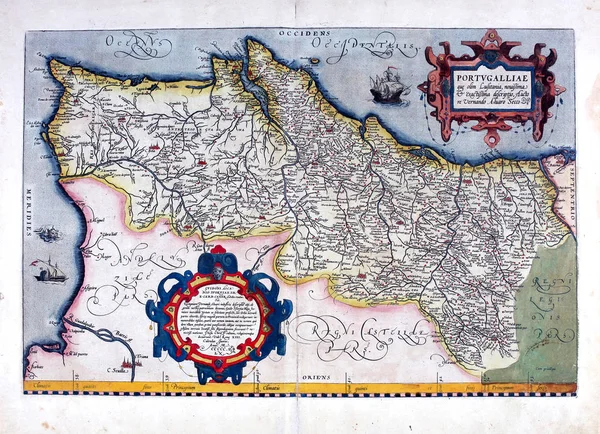 Stara Mapa Grawerowanie Obrazu — Zdjęcie stockowe