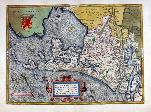 Old Map Engraving Image — Stock Photo, Image