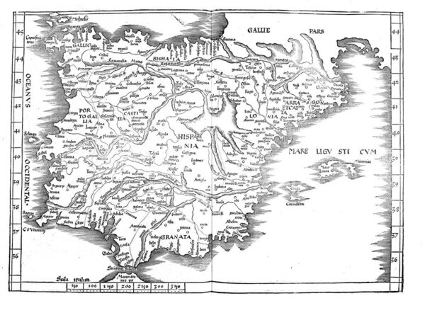 Old map. Engraving image