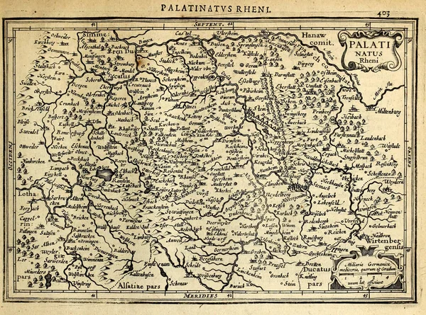 Stara Mapa Grawerowanie Obrazu — Zdjęcie stockowe