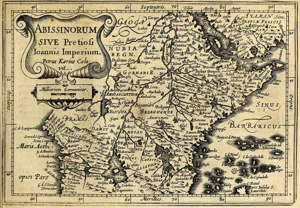 Старая Карта Гравировка — стоковое фото
