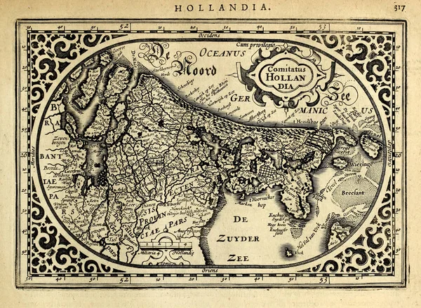 Eski Harita Gravür Görüntü — Stok fotoğraf