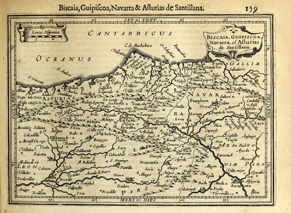 Stara Mapa Grawerowanie Obrazu — Zdjęcie stockowe