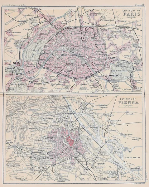 Mapa Antigo Imagem Gravura — Fotografia de Stock