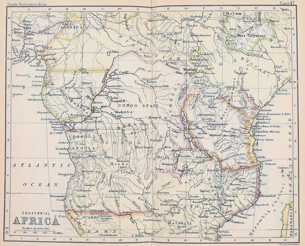 Old Map Engraving Image — Stock Photo, Image