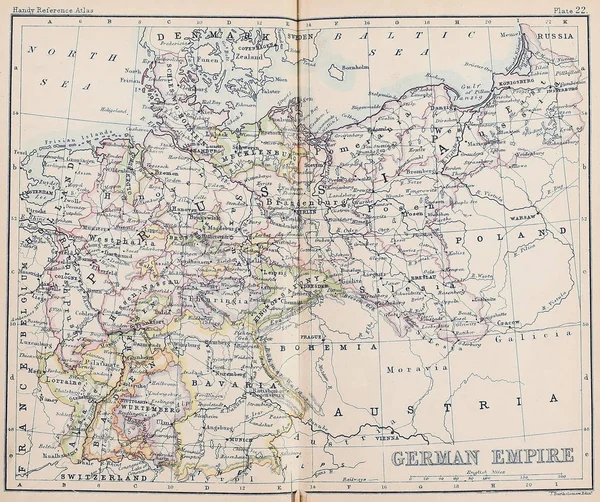 Stara Mapa Grawerowanie Obrazu — Zdjęcie stockowe