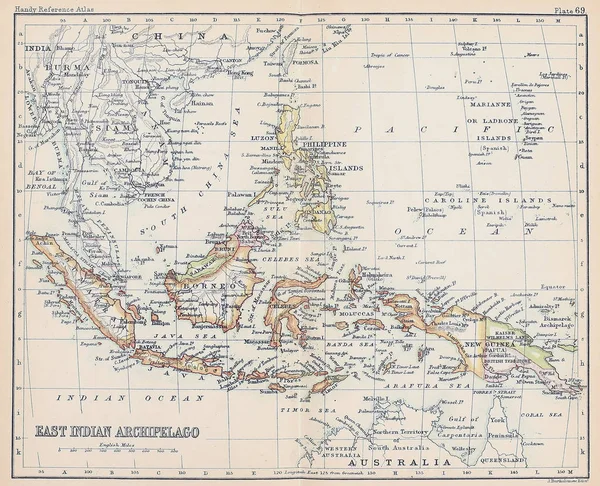 Vecchia Mappa Incisione Immagine — Foto Stock