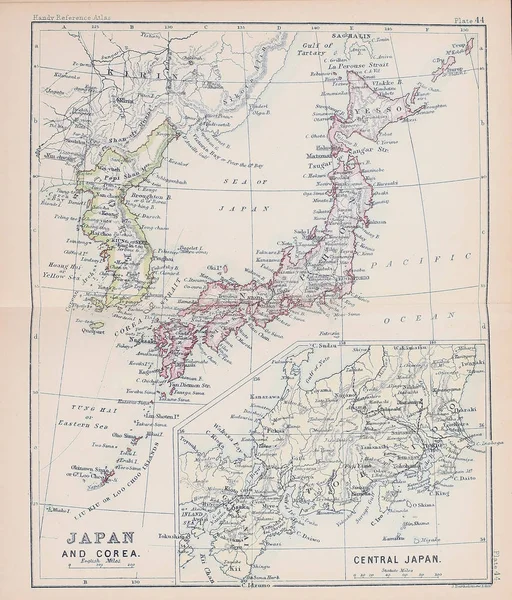 Mapa Antigo Imagem Gravura — Fotografia de Stock