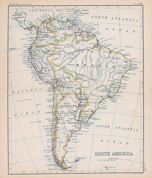 Old Map Engraving Image — Stock Photo, Image