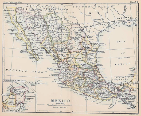 Old Map Engraving Image — Stock Photo, Image