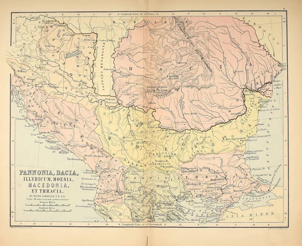 Stara Mapa Grawerowanie Obrazu — Zdjęcie stockowe