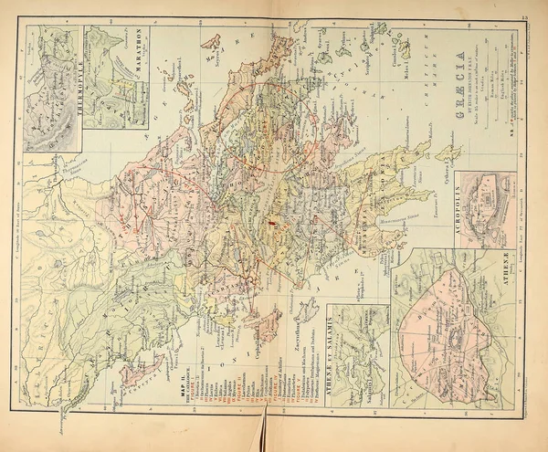 Stará Mapa Rypání Obrázku — Stock fotografie