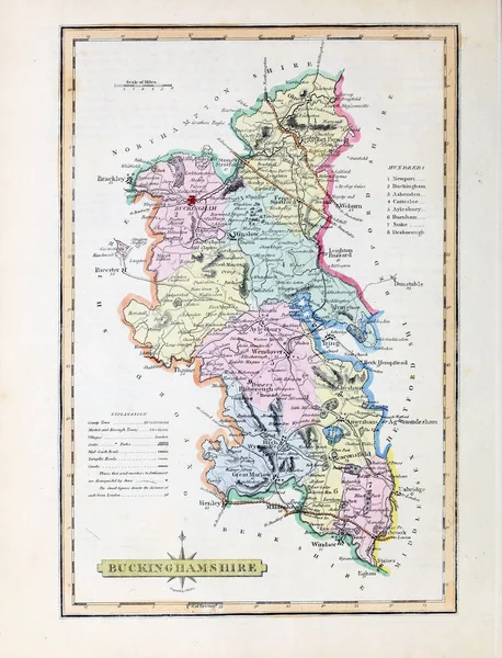 Karta Över England Och Wales — Stockfoto