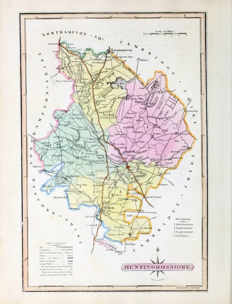 Χάρτης Αγγλίας Και Ουαλίας — Φωτογραφία Αρχείου