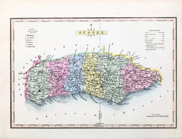 Mapa Inglaterra País Gales — Fotografia de Stock