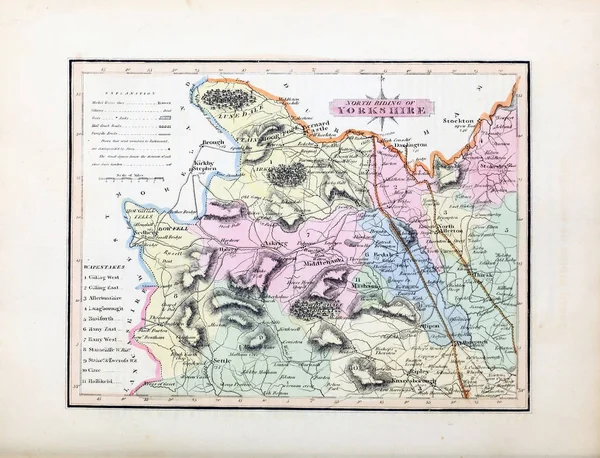 イングランドとウェールズの地図 — ストック写真