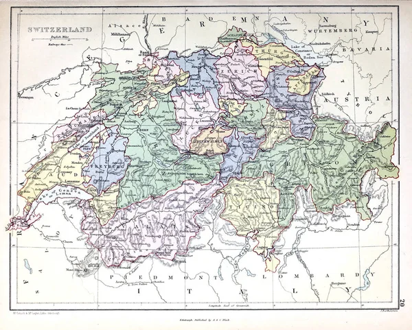 Vecchia Mappa Immagine Retrò — Foto Stock