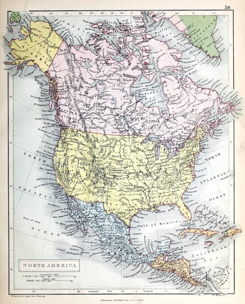 Old Map Retro Image — Stock Photo, Image