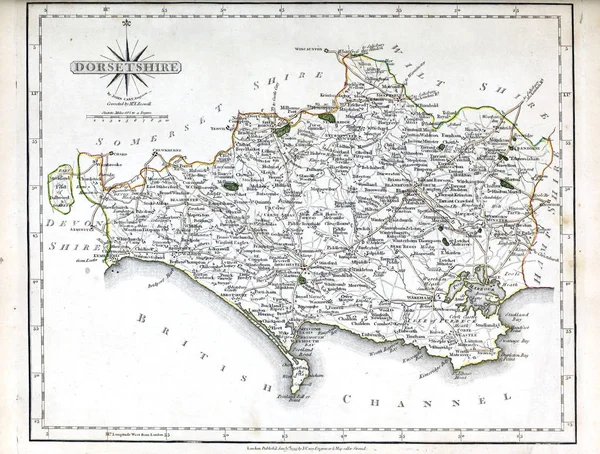 Παλιός Χάρτης Ρετρό Εικόνα — Φωτογραφία Αρχείου