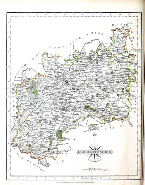 Старая Карта Ретро Образ — стоковое фото