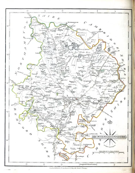Старая Карта Ретро Образ — стоковое фото