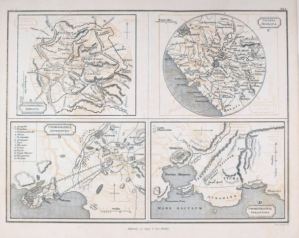 Стара Карта Ретрозображення — стокове фото