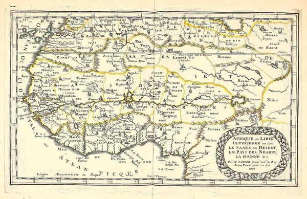 Vecchia Mappa Illustrazione Dell Incisione — Foto Stock