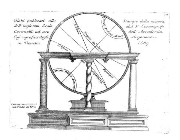 Tema Astronomia Ilustração Gravura — Fotografia de Stock