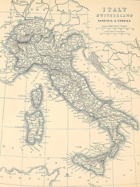 Stara Mapa Obraz Grawerów — Zdjęcie stockowe