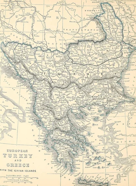 Vecchia Mappa Immagine Dell Incisione — Foto Stock