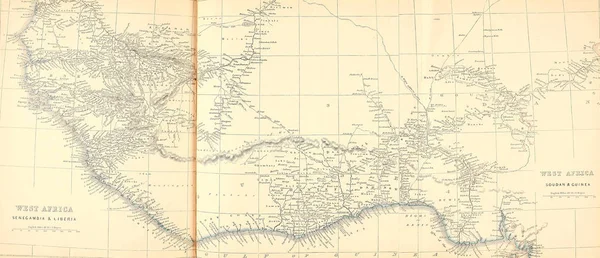 Vecchia Mappa Immagine Dell Incisione — Foto Stock