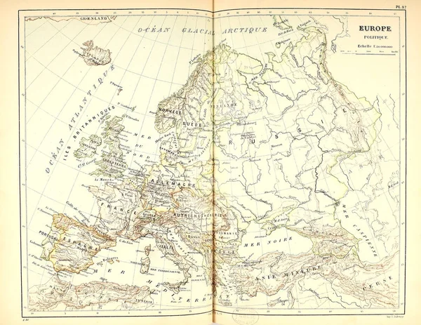 Стара Карта Ретро Ілюстрація — стокове фото
