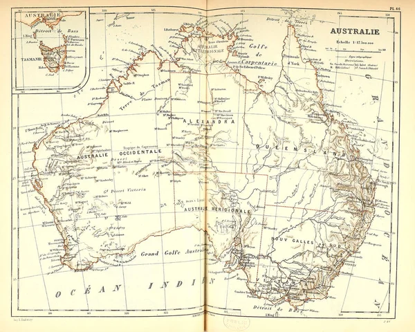 Stará Mapa Retro Ilustrace — Stock fotografie